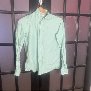 H&M LOGG Mint Green Button Down Shirt Men’s Medium Regular Fit